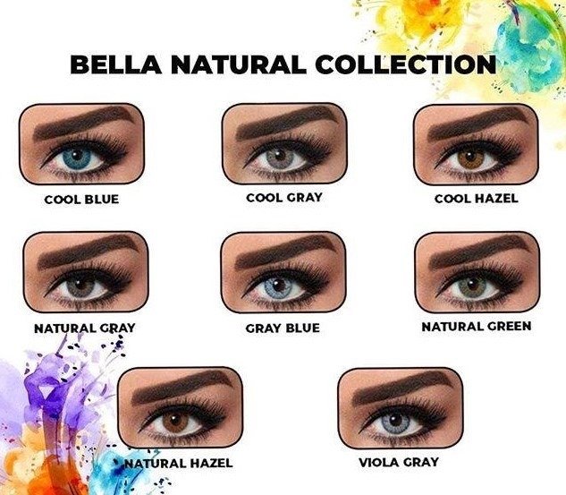 Bella Color Contact Lenses Natural Collection Optikers.pk