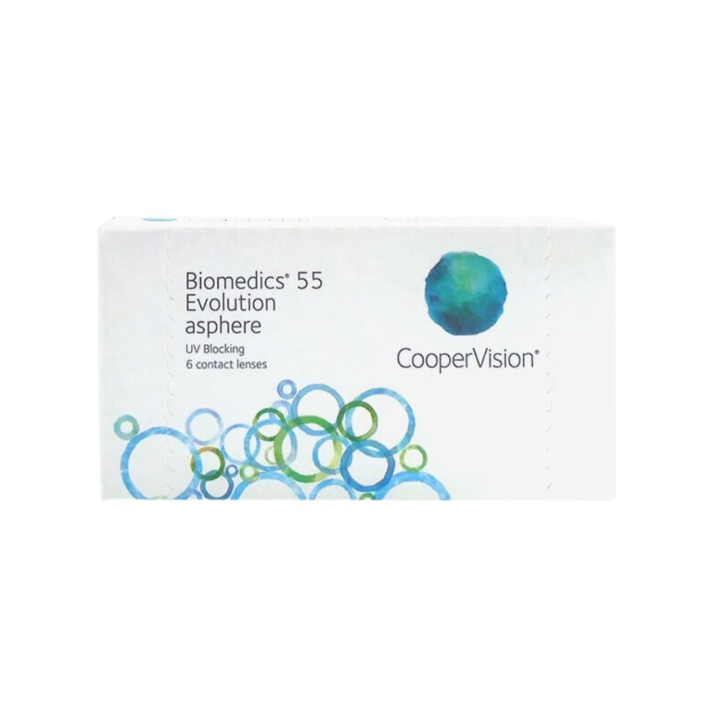 BIomedics 55 Evolution Asphere Contact Lens.