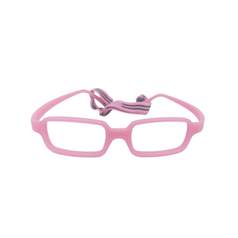 Flexible Eyeglasses For Kids With Cord NB-041, Shocking pink