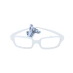 Flexible Eyeglasses For Kids With Cord NB-041, White