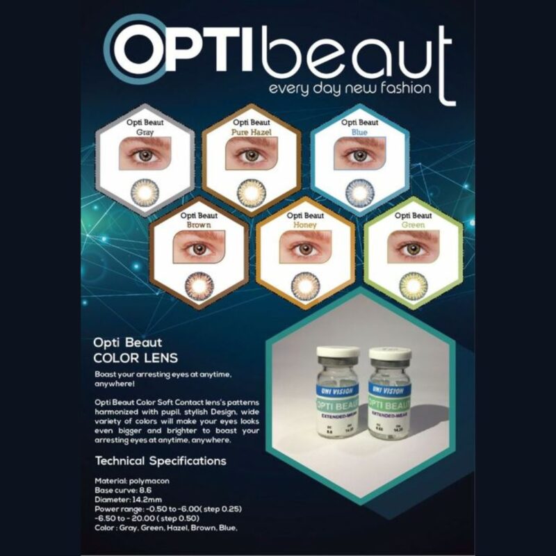 Optibueat E- Color Contact Lenses