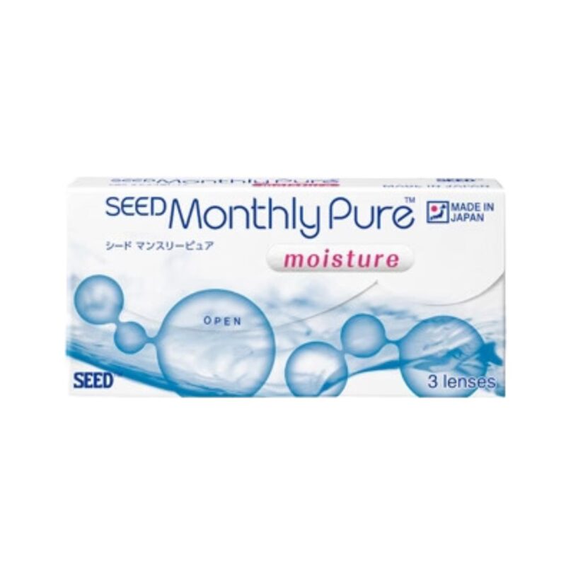Seed Transparent Monthly Pure Moisture Contact Lens (Per Box)