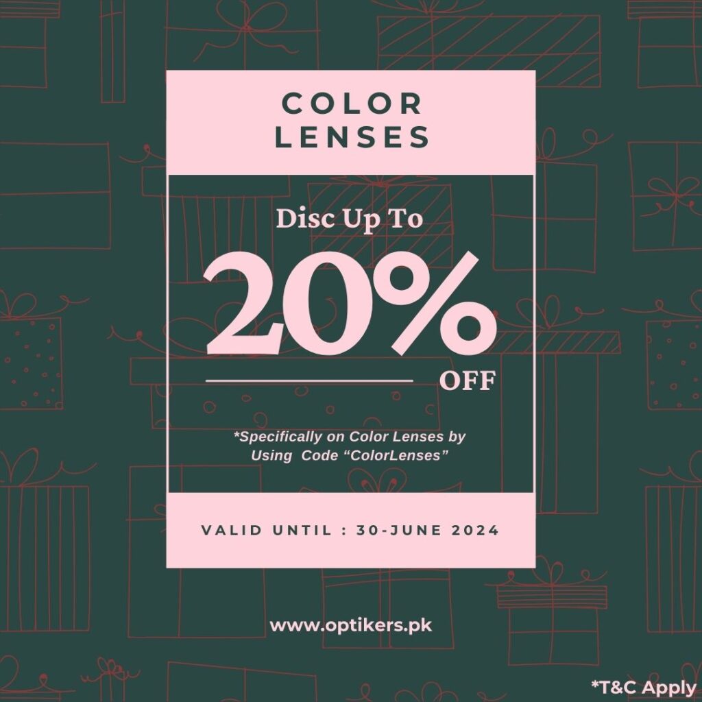 Contact Lenses Discount - Optikers.pk