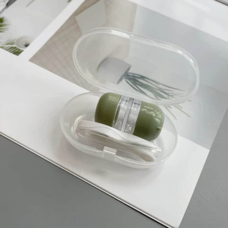 Mini Bear Contact Lens Portable Kit- Green