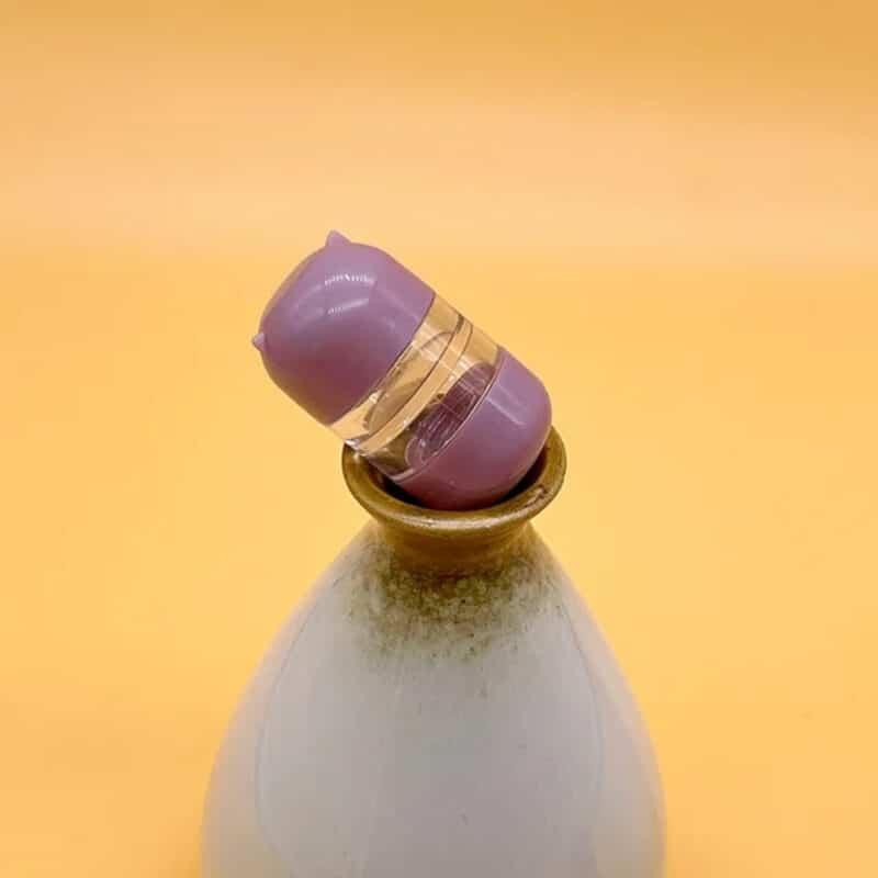 Mini Bear Contact Lens Case - Cute & Portable Travel Set- Purple