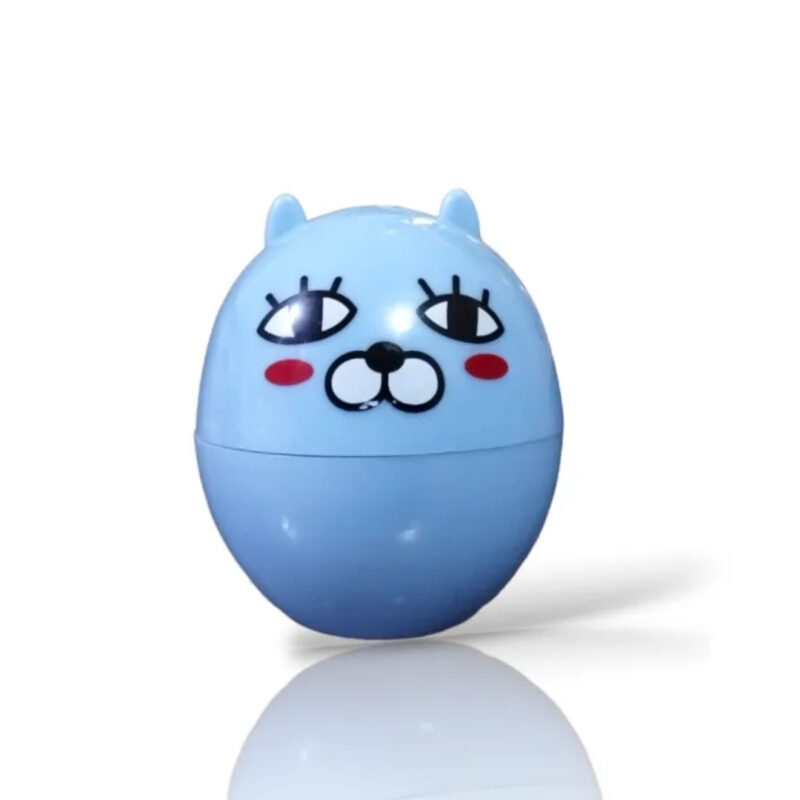 Cute Cartoon Egg Shape Portable Contact Lens Case- Blue