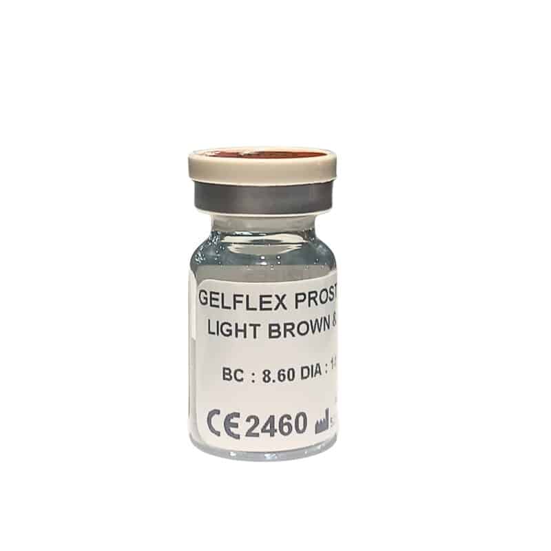 Gelfle Prosthetic Lens With Clear Pupil, Light Brown