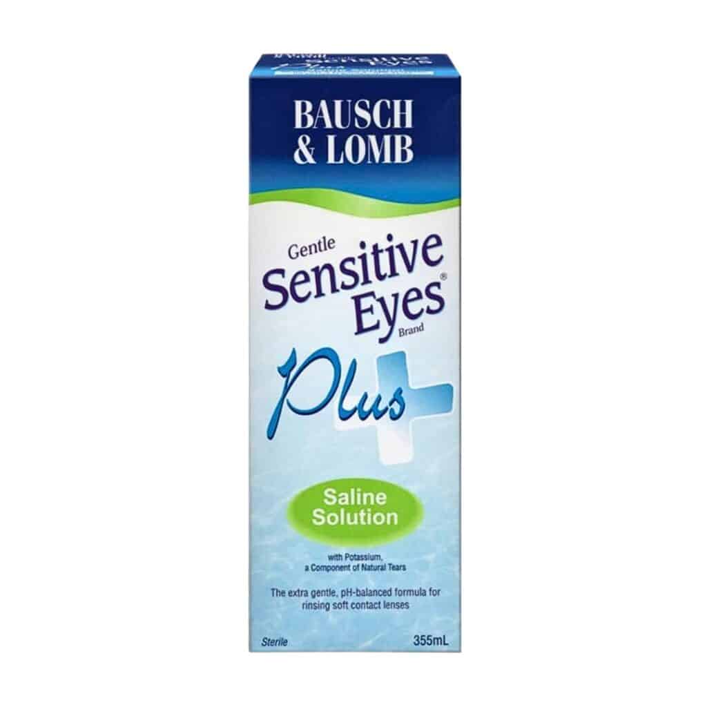 Bausch & Lomb Sensitive Eyes Plus Saline Solution, 355ml