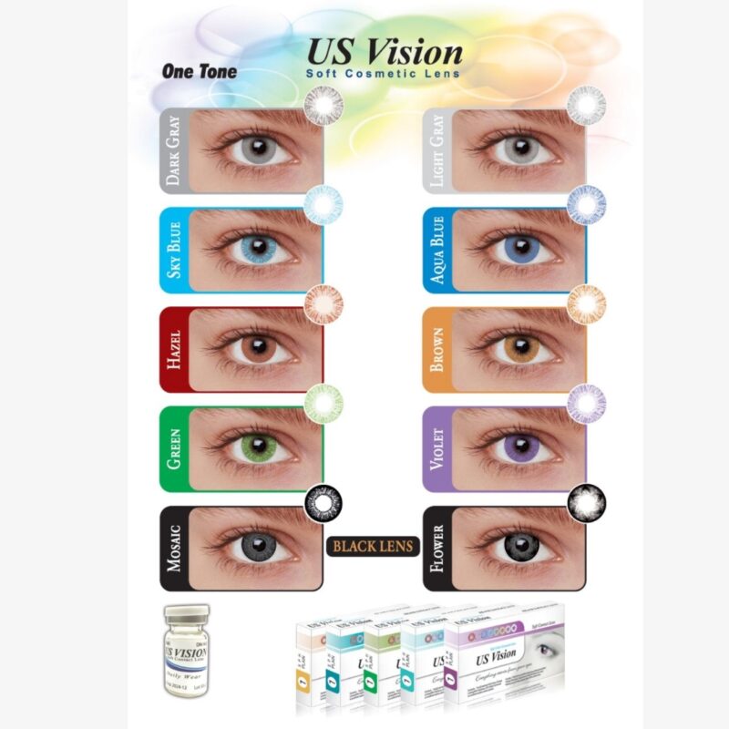 US Vision One Tone Color Conact Lenses