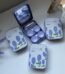 Floral Portable Contact Lens Travel Kit with 2 Lens Cases