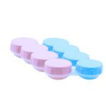 Stylish Dual-Color Contact Lens Case (Pink & Blue) - Image 2
