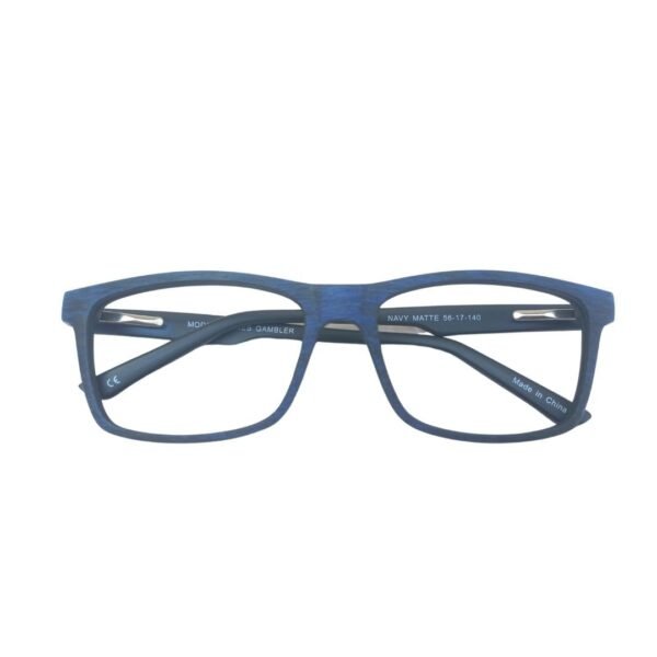 Modern Times Gambler Unisex Eyeglasses Navy Blue