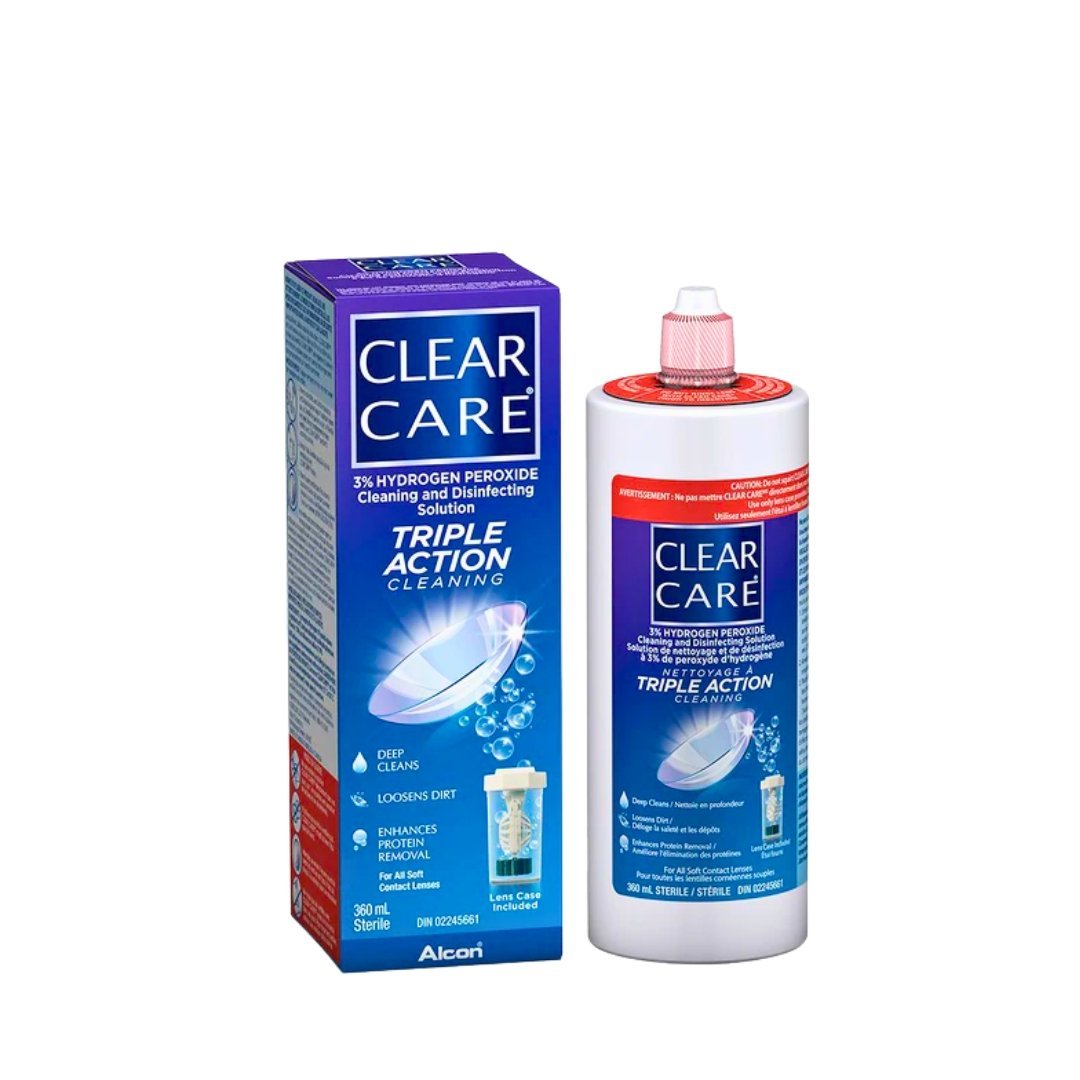 Clear Care Cleaning and Disinfecting Solution Triple Cleaning Action