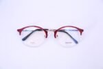 Kkeullie Half Frame Round Eyeglasses-KU8015