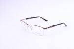 Sophisticated Half Frame Eyeglasses- 61641 - Image 2