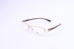 Flexible Half Rimless Golden Eyeglasses- R917 - Image 3