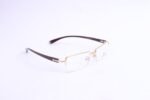 Flexible Half Rimless Golden Eyeglasses- R917 - Image 2