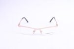 Golden Half Frame Curve Eyeglasses- 195