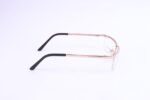 Golden Half Frame Curve Eyeglasses- 195 - Image 4