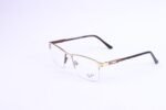 Half Rimless Golden Eyeglasses For Everyone - 61640 - Image 3
