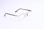 Half Rimless Golden Eyeglasses For Everyone - 61640 - Image 2