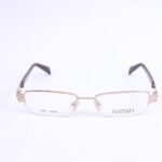 Fer Unisex Half Rimless Golden Eyeglasses- FR5066