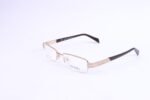 Fer Unisex Half Rimless Golden Eyeglasses- FR5066 - Image 2