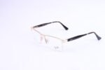 RB Half Rimless Golden Metal Eyeglasses- 61666 - Image 2