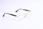 RB Half Rimless Golden Metal Eyeglasses- 61666 - Image 3