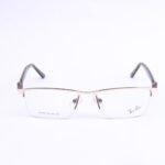 RB Half Rimless Golden Metal Eyeglasses-61644