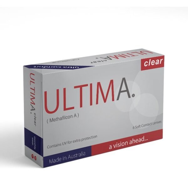 Ultima Transparent Monthly Blister Pack (6 soft Contact Lenses = 3 pairs)